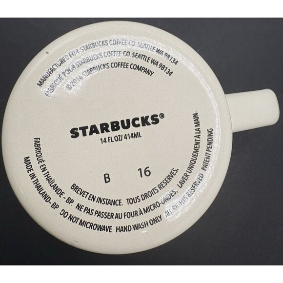 Starbucks Enamel Mug 2016 Vintage Brown Logo Coffee Tea Spices - Picture 4 of 4